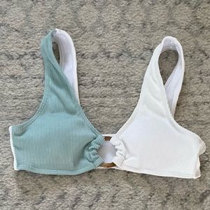 shein color block bikini